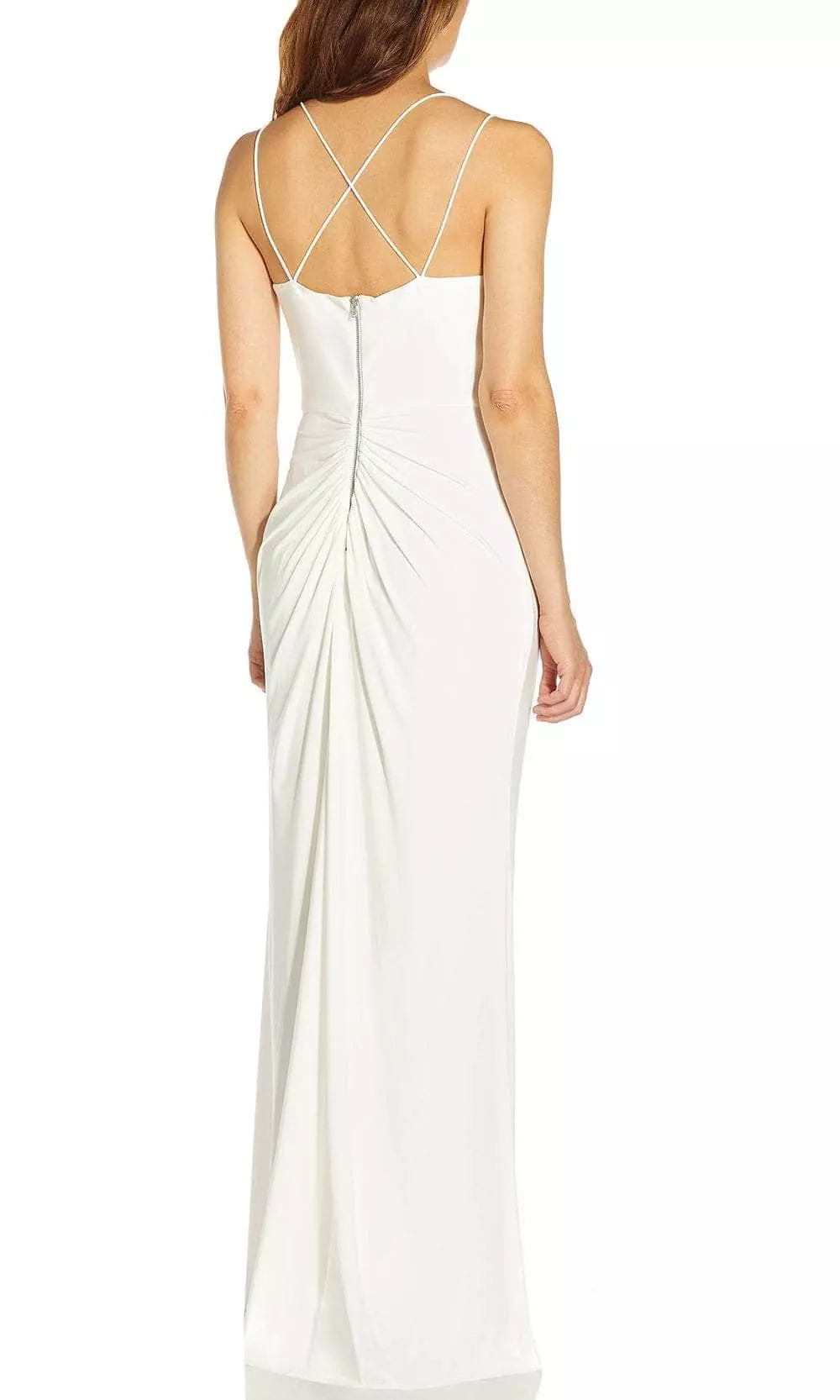 Adrianna Papell AP1E204233 - V-Neck Ruched Evening Gown 4 Adrianna Papell AP1E204233 - V-Neck Ruched Evening Gown - Image 2