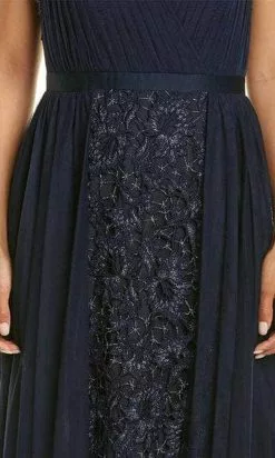 Aidan Mattox MD1E205516 - V-Neck Sleeveless Overskirt Dress -Wedding Dresses shop online aidan mattox md1e205516 v neck sleeveless overskirt dress evening dresses 30073792528467