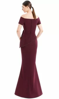 Alexander By Daymor 1661 - Off Shoulder Pleated Evening Gown -Wedding Dresses shop online alexander by daymor 1661f22 off shoulder pleated evening gown special occasion dress 30944738869331