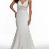 Alyce Paris 60946 - Embroidered Plunging V-neck Wedding Gown 2 Alyce Paris 60946 - Embroidered Plunging V-neck Wedding Gown -Wedding Dresses shop online alyce paris 60946 embroidered plunging v neck wedding gown special occasion dress 000 ivory 30866948685907