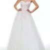 Alyce Paris - 61007 Floral Applique Strapless Tulle Ballgown -Wedding Dresses shop online alyce paris 61007 floral applique strapless tulle ballgown special occasion dress 28235876008019