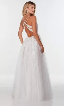 Alyce Paris - 61077 Trailing Lace Detailed Gown 10 Alyce Paris - 61077 Trailing Lace Detailed Gown -Wedding Dresses shop online alyce paris 61077 trailing lace detailed gown special occasion dress 29265537990739