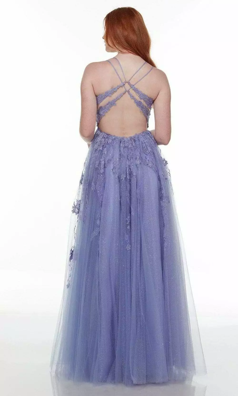 Alyce Paris - 61077 Trailing Lace Detailed Gown 4 Alyce Paris - 61077 Trailing Lace Detailed Gown - Image 2