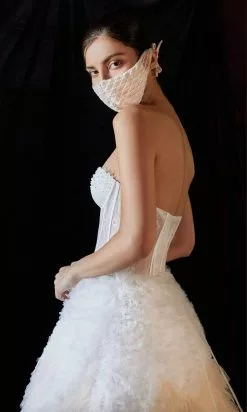 Andrea And Leo - A0767W Strapless Ruffled Ballgown -Wedding Dresses shop online andrea and leo a0767w strapless ruffled ballgown wedding dresses 28784219619411