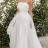 Andrea And Leo - A1015W Beaded Draping Bridal Gown -Wedding Dresses shop online andrea and leo a1015w beaded draping bridal gown bridal dresses 2 off white 29473062682707