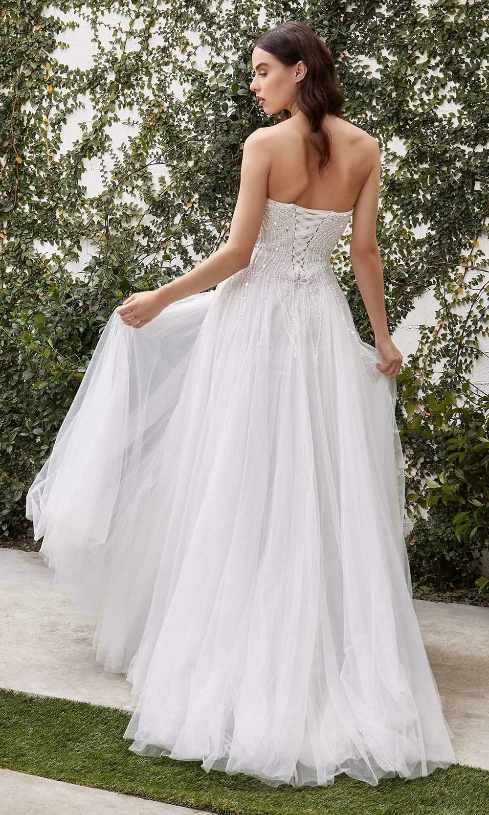 Andrea And Leo - A1071W Embellished Sweetheart Bridal Gown With Slit 5 Andrea And Leo - A1071W Embellished Sweetheart Bridal Gown With Slit - Image 3