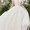 Andrea And Leo - Bateau A-Line Bridal Dress A1082W - 1 Pc Off White In Size 6 Available -Wedding Dresses shop online andrea and leo bateau a line bridal dress a1082w 1 pc off white in size 6 available ccsale 6 off white 31755984601171