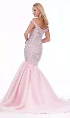 Ashley Lauren - 11042 Beaded Off Shoulder Trumpet Dress -Wedding Dresses shop online ashley lauren 11042 beaded off shoulder trumpet dress wedding dresses 15595378475091