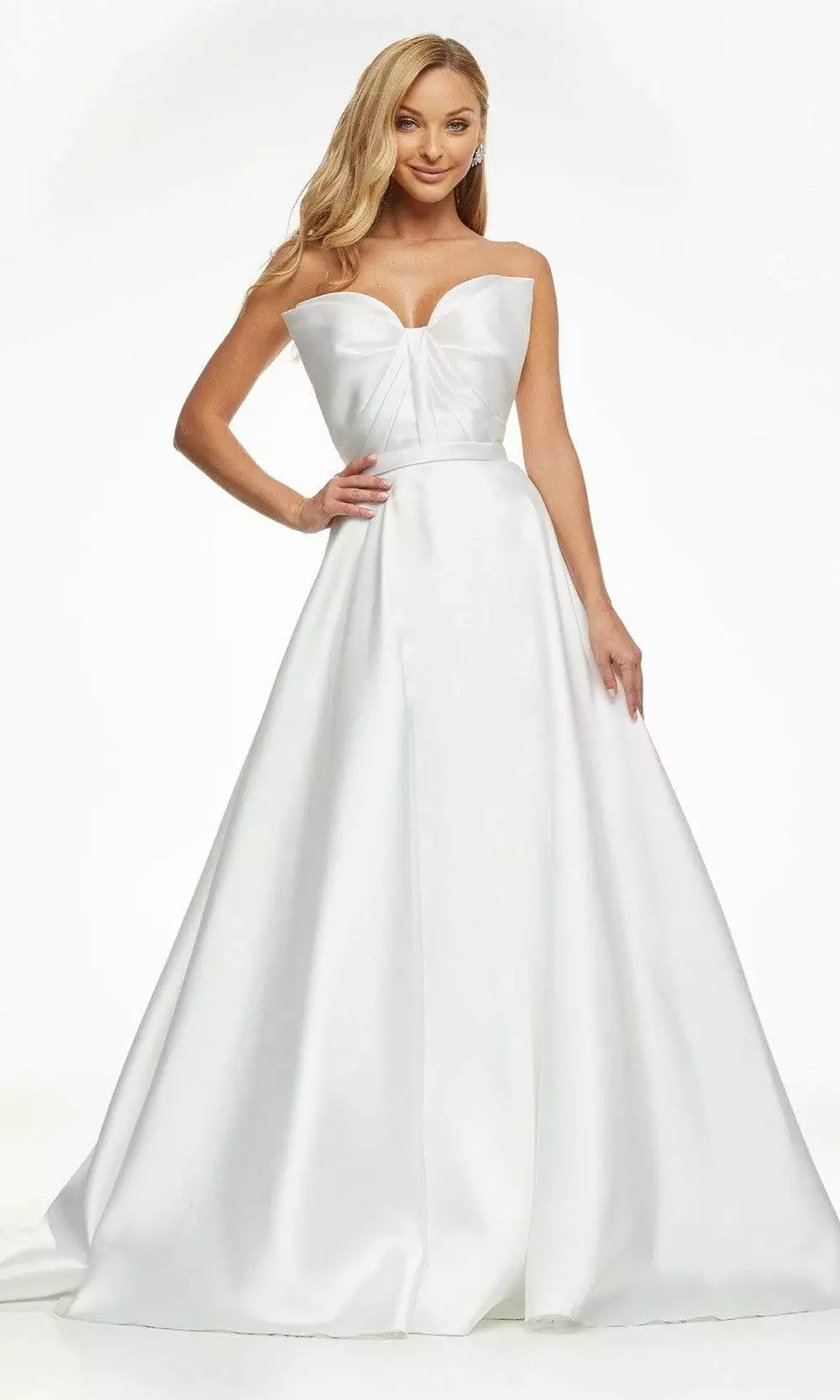 Ashley Lauren - 11097 Bow Accent Strapless Bodice Mikado Ballgown 6 Ashley Lauren - 11097 Bow Accent Strapless Bodice Mikado Ballgown - Image 4