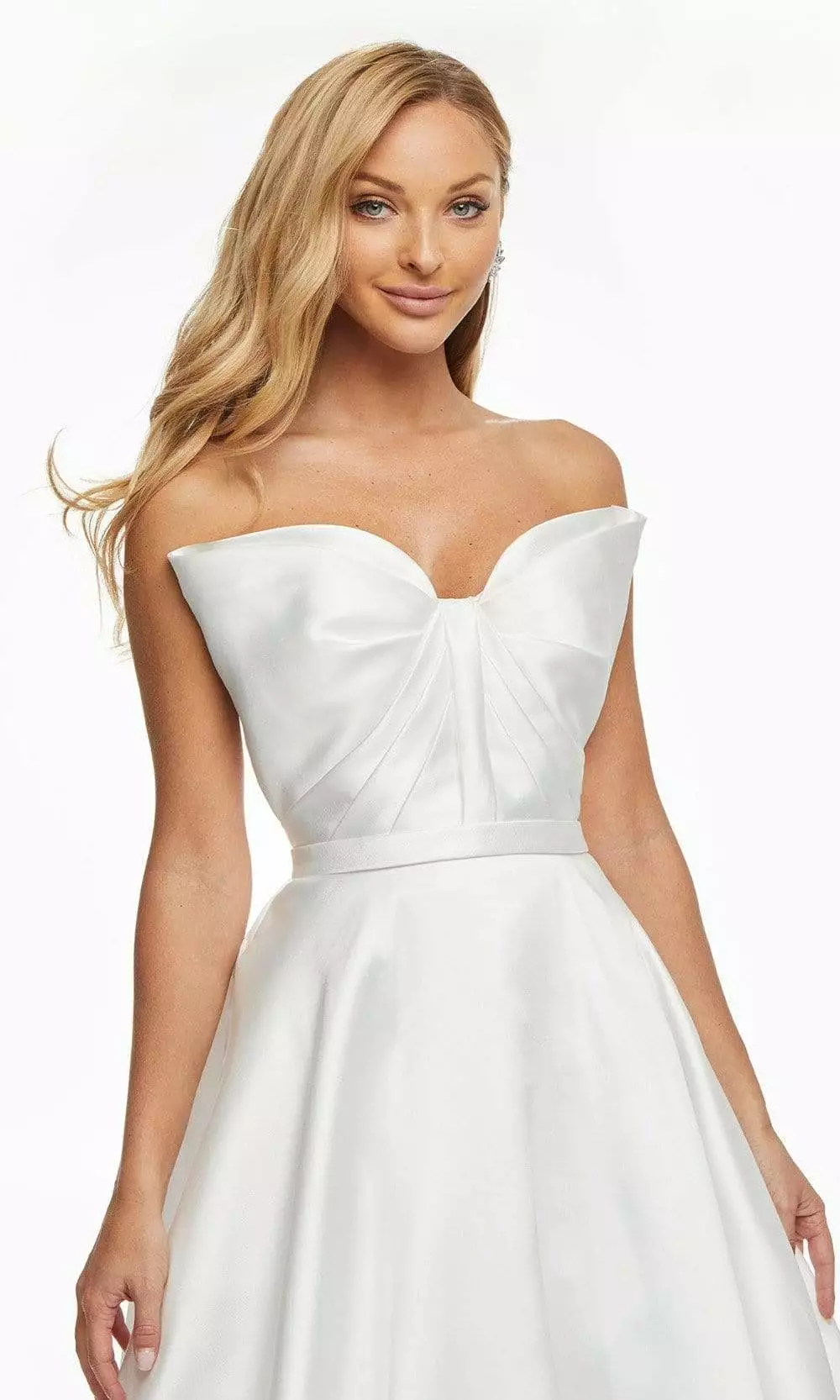 Ashley Lauren - 11097 Bow Accent Strapless Bodice Mikado Ballgown 5 Ashley Lauren - 11097 Bow Accent Strapless Bodice Mikado Ballgown - Image 3