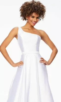 Ashley Lauren 11229 - One-Shoulder Mikado Bridal Gown -Wedding Dresses shop online ashley lauren 11229 one shoulder mikado bridal gown special occasion dress 30942068277331