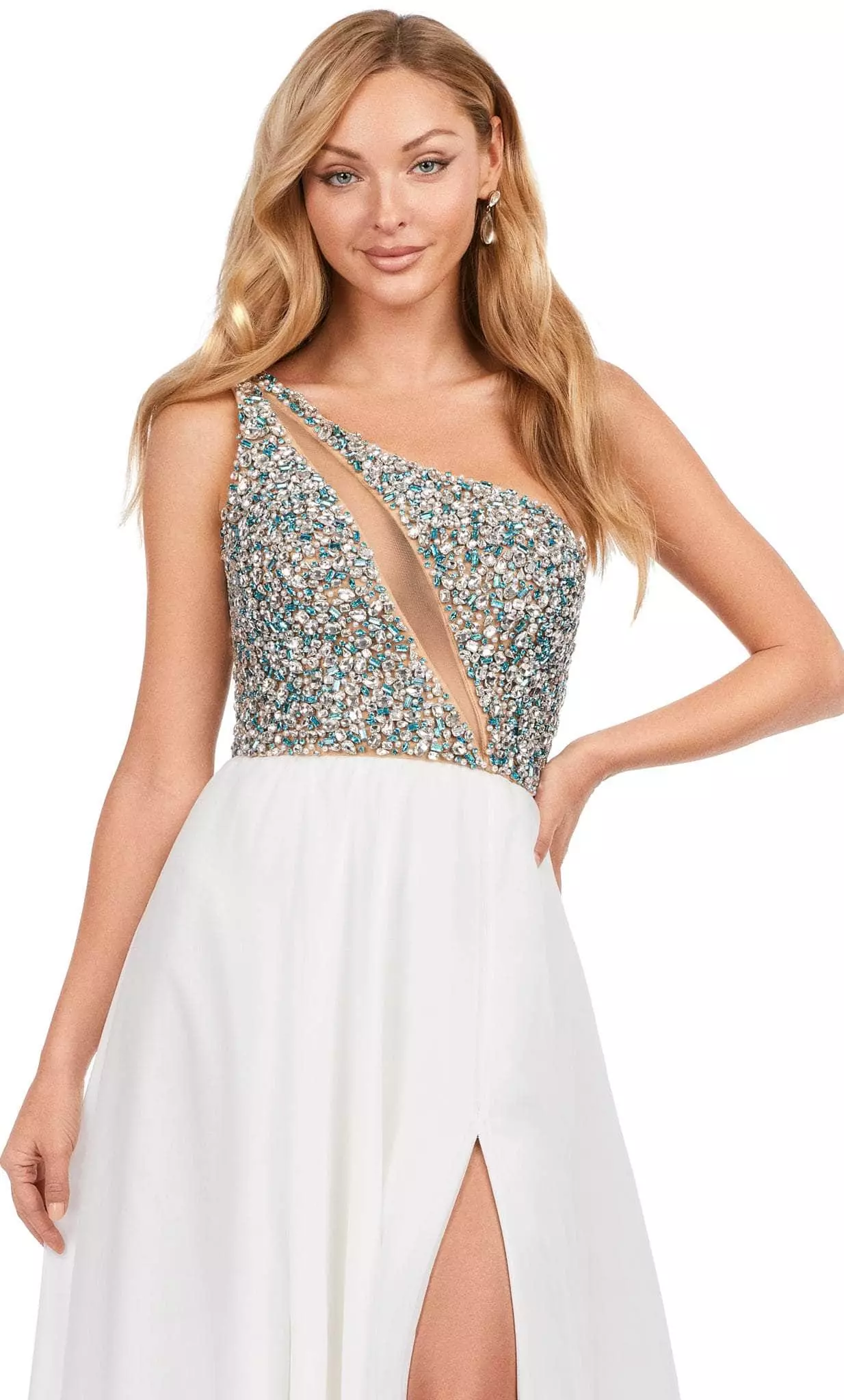 Ashley Lauren 11245 - Asymmetrical Neck A-line Gown 8 Ashley Lauren 11245 - Asymmetrical Neck A-line Gown - Image 6