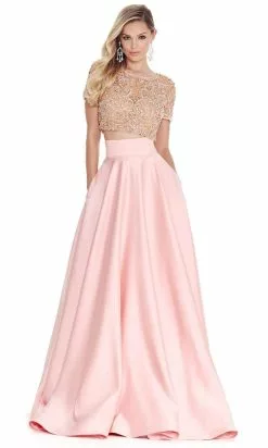Ashley Lauren - 1251 Beaded Two Piece Ball Gown -Wedding Dresses shop online ashley lauren 1251 beaded two piece ball gown special occasion dress 28333519896659
