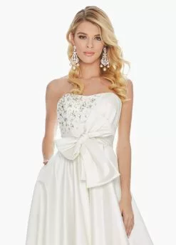 Ashley Lauren - 1341 Strapless Embellished Semi-Sweetheart Ballgown -Wedding Dresses shop online ashley lauren 1341 strapless embellished semi sweetheart ballgown special occasion dress 6917502599251