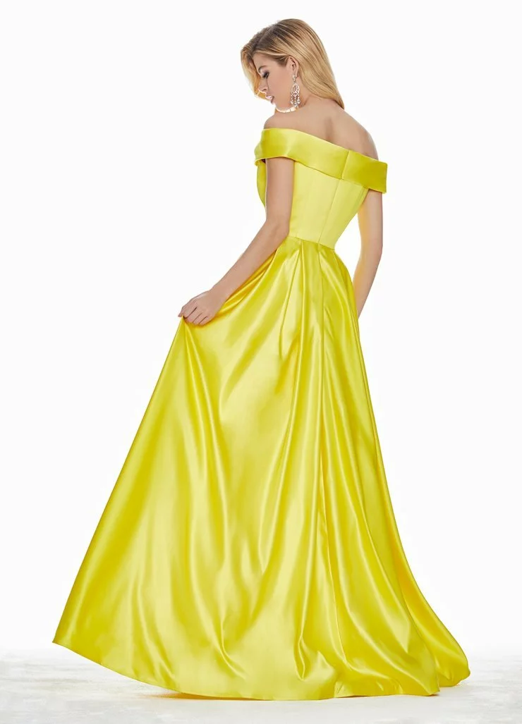 Ashley Lauren - 1343 Surplice Off Shoulder Satin Ballgown 13 Ashley Lauren - 1343 Surplice Off Shoulder Satin Ballgown - Image 11