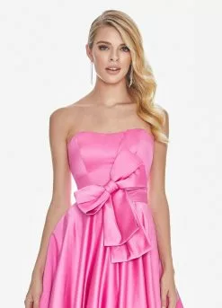Ashley Lauren - 1367 Strapless Oversized Bow Satin A-Line Gown 12 Ashley Lauren - 1367 Strapless Oversized Bow Satin A-Line Gown -Wedding Dresses shop online ashley lauren 1367 strapless oversized bow satin a line gown special occasion dress 7429848236115