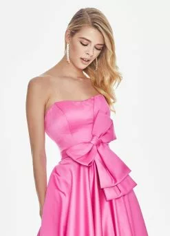 Ashley Lauren - 1367 Strapless Oversized Bow Satin A-Line Gown 13 Ashley Lauren - 1367 Strapless Oversized Bow Satin A-Line Gown -Wedding Dresses shop online ashley lauren 1367 strapless oversized bow satin a line gown special occasion dress 7429848268883