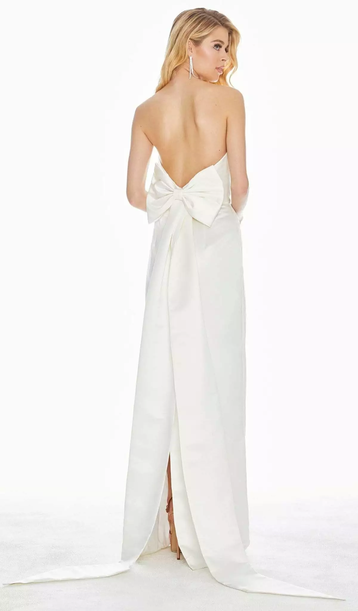Ashley Lauren - 1397 Strapless Bustier Bow Accented Long Gown 4 Ashley Lauren - 1397 Strapless Bustier Bow Accented Long Gown - Image 2