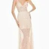 Ashley Lauren - 1459 Sparkly Beads And Sequins Sheer Evening Dress -Wedding Dresses shop online ashley lauren 1459 sparkly beads and sequins sheer evening dress special occasion dress 0 blush 28487034470483