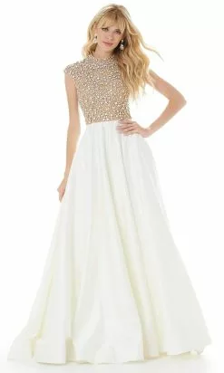 Ashley Lauren - 1980 Pearl Beading A-Line Evening Gown