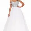 Ashley Lauren - 1991 Embellished Off Shoulder Ballgown