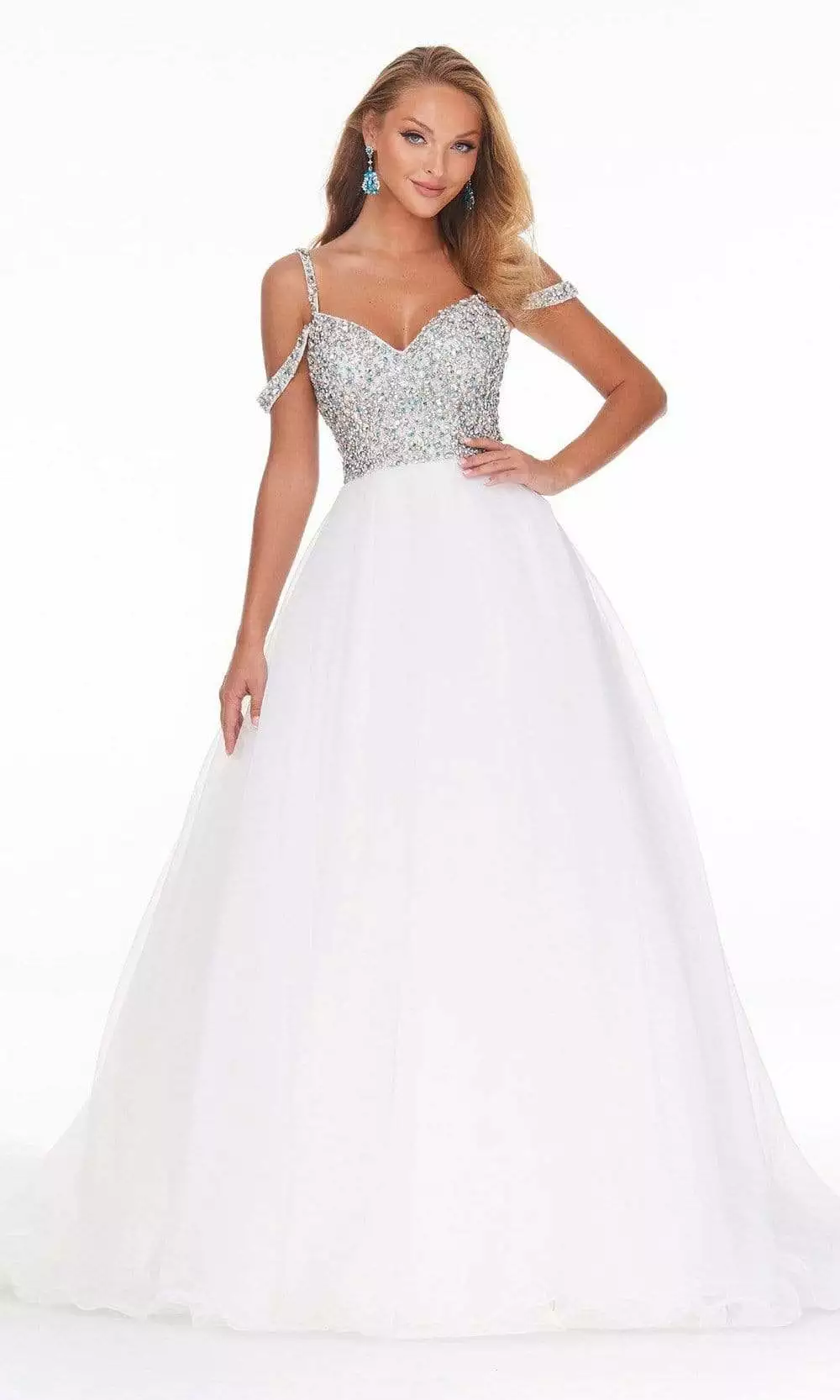 Ashley Lauren - 1991 Embellished Off Shoulder Ballgown 3 Ashley Lauren - 1991 Embellished Off Shoulder Ballgown