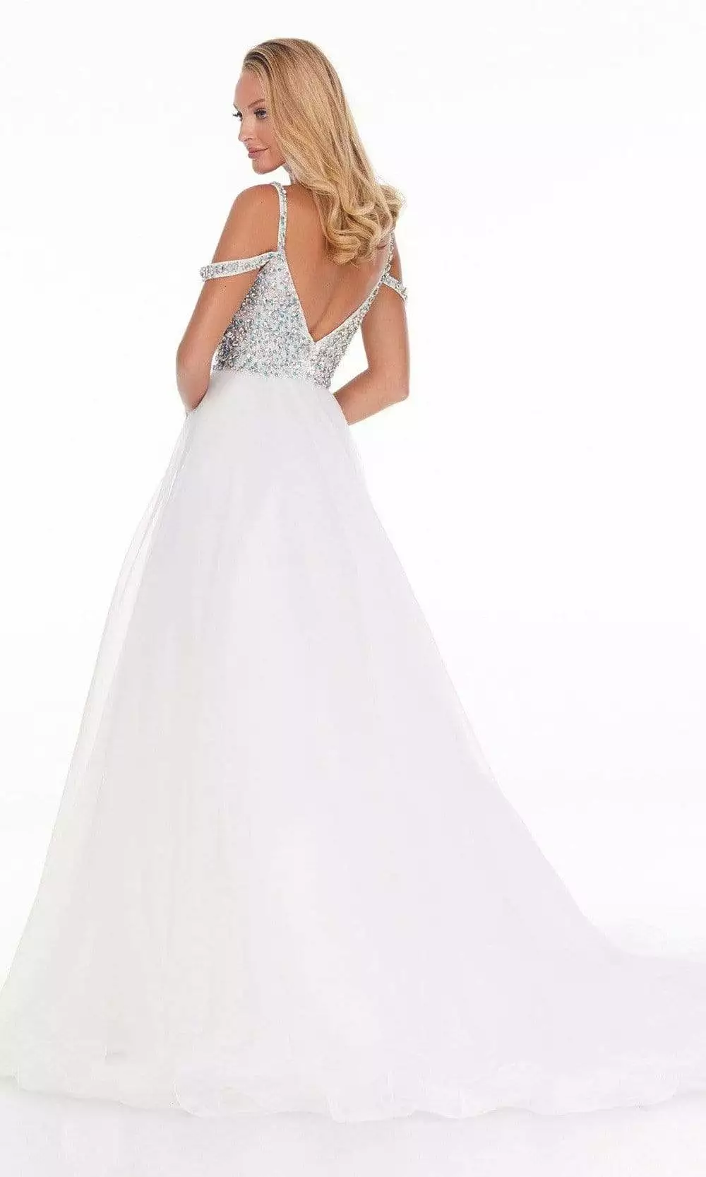 Ashley Lauren - 1991 Embellished Off Shoulder Ballgown 4 Ashley Lauren - 1991 Embellished Off Shoulder Ballgown - Image 2