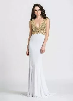 Ashley Lauren Bridal - 1051 Beaded Jersey Evening Dress