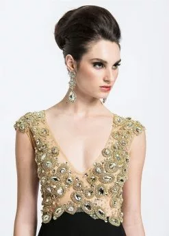 Ashley Lauren Bridal - 1051 Beaded Jersey Evening Dress -Wedding Dresses shop online ashley lauren bridal 1051 beaded jersey evening dress evening dresses 5648651518009