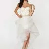Ashley Lauren Bridal - 1119 Corseted High-Low Evening Dress