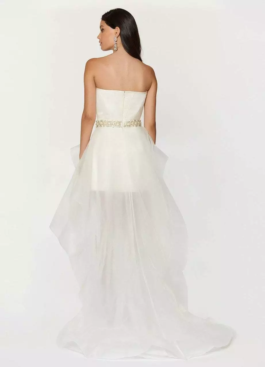 Ashley Lauren Bridal - 1119 Corseted High-Low Evening Dress 4 Ashley Lauren Bridal - 1119 Corseted High-Low Evening Dress - Image 2