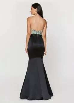 Ashley Lauren Bridal - 1196 Strapless Illusion Bodice Bridal Dress -Wedding Dresses shop online ashley lauren bridal 1196 strapless illusion bodice bridal dress evening dresses 29047131930707