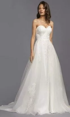 Aspeed Bridal - L2252 Sweetheart Embroidered Tulle Gown