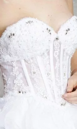 Aspeed Bridal - LH032 Corset Bod Ruffled Wedding Gown 8 Aspeed Bridal - LH032 Corset Bod Ruffled Wedding Gown -Wedding Dresses shop online aspeed bridal lh032 corset bod ruffled wedding gown wedding dresses 28504850301011