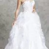 Aspeed Bridal - LH032 Corset Bod Ruffled Wedding Gown 1 Aspeed Bridal - LH032 Corset Bod Ruffled Wedding Gown -Wedding Dresses shop online aspeed bridal lh032 corset bod ruffled wedding gown wedding dresses xxs white 28504807145555