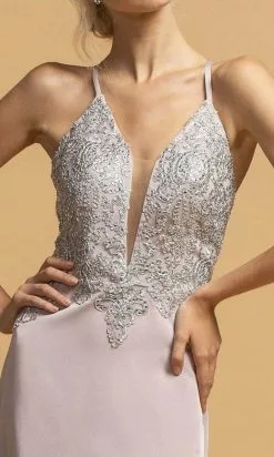 Aspeed Design - L2184 Cross Back Sheath Evening Dress -Wedding Dresses shop online aspeed design l2184 cross back sheath evening dress evening dresses 28478309793875