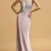 Aspeed Design - L2184 Cross Back Sheath Evening Dress -Wedding Dresses shop online aspeed design l2184 cross back sheath evening dress evening dresses xxs mauve 28478334730323