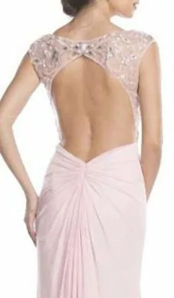 Aspeed Design - Beaded Plunging Sheath Evening Dress -Wedding Dresses shop online beaded plunging sheath evening dress dress 28727978786899