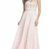 Aspeed Design - Beaded Strapless A-Line Evening Dress