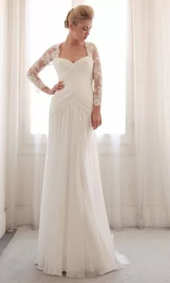 Edition Gemy Maalouf Beside Couture By Gemy - W 3741 Sweetheart Long Sleeves Bridal Gown