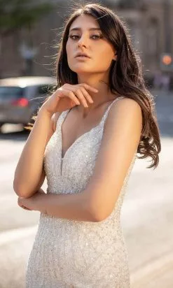 Chic And Holland HF1638 - Plunging Sweetheart Evening Dress -Wedding Dresses shop online chic and holland hf1638 plunging sweetheart evening dress prom dresses 30018602172499