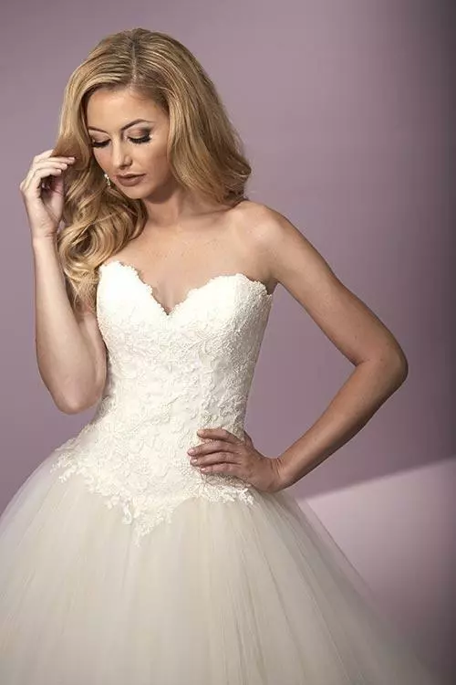 Christina Wu Brides - 18061 Strapless Sweetheart Lace Textured Ballgown 5 Christina Wu Brides - 18061 Strapless Sweetheart Lace Textured Ballgown - Image 3