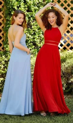 Christina Wu Celebration - 22058 Halter Tulle And Chiffon Dress