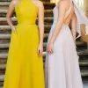Christina Wu Celebration - 22066 Halter Chiffon A-Line Dress -Wedding Dresses shop online christina wu celebration 22066 halter chiffon a line dress bridesmaid dresses 28656526098515
