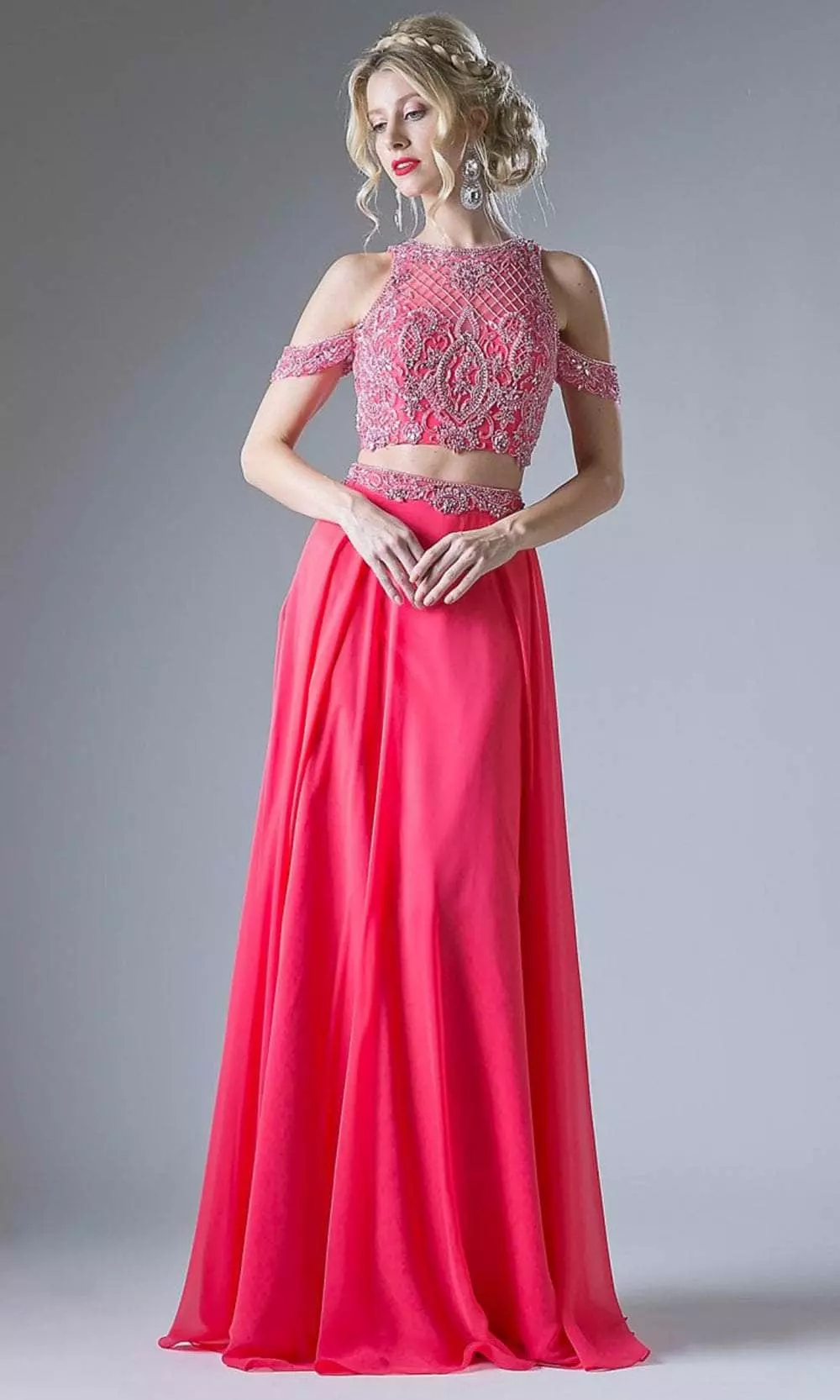 Cinderella Divine 71232 - Two-Piece Beaded Evening Dress 3 Cinderella Divine 71232 - Two-Piece Beaded Evening Dress