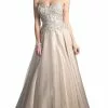 Cinderella Divine - Beaded Sweetheart Tulle A-line Evening Dress -Wedding Dresses shop online cinderella divine beaded sweetheart tulle a line evening dress special occasion dress 2 lt silver 5648594403385