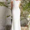 Cinderella Divine Bridals - CH238W Off Shoulder Sheath Dress -Wedding Dresses shop online cinderella divine bridals ch238w off shoulder sheath dress wedding dresses xxs off white 28830047699027
