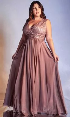 Cinderella Divine S7201 - Sleeveless A-Line Long Dress 12 Cinderella Divine S7201 - Sleeveless A-Line Long Dress -Wedding Dresses shop online cinderella divine s7201 sleeveless a line long dress special occasion dress 16 mauve 30515768459347