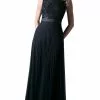 Cinderella Divine - Sequined Lace Bateau Pleated A-line Dress -Wedding Dresses shop online cinderella divine sequined lace bateau pleated a line dress special occasion dress xs black 5648294281273