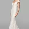 Clarisse - 600109 Lace Deep Off-Shoulder Mermaid Dress -Wedding Dresses shop online clarisse 600109 lace deep off shoulder mermaid dress wedding dresses 0 ivory nude 12801285685331